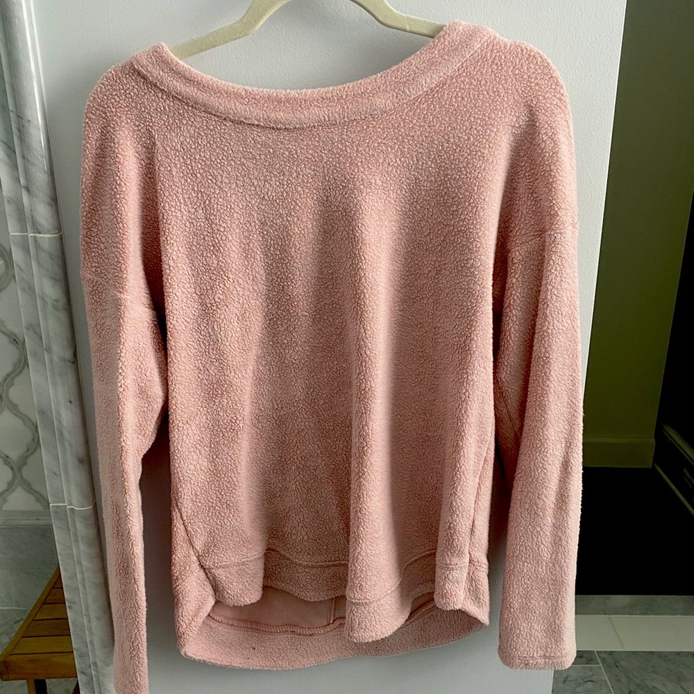 Tie Detail Fleece(ish) Top